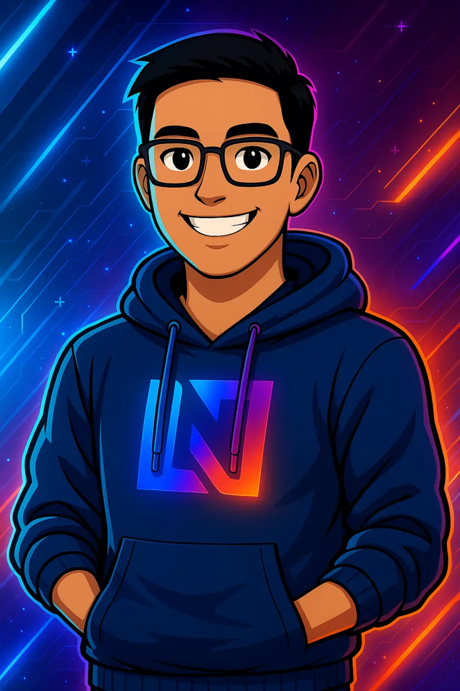 Ilustração de Emanuel Lucas, fundador da Lunorte Studio